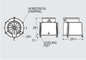 schematic for typical 1206 Heavy-Duty (20,000lb) mounts